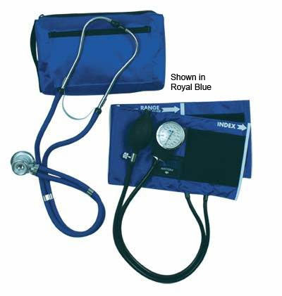 MatchMates Aneroid Sphyg Kit w/Stethoscope  Royal Blue - All Care Store 