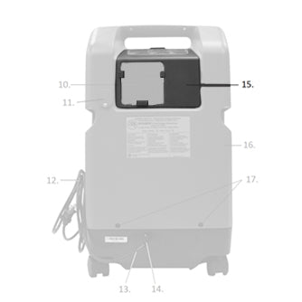 Drive Medical filter door for 525DS oxygen concentrator replacement part