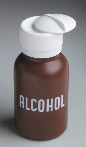 Liquid Push Down Alcohol Dispenser- Labeled - All Care Store 