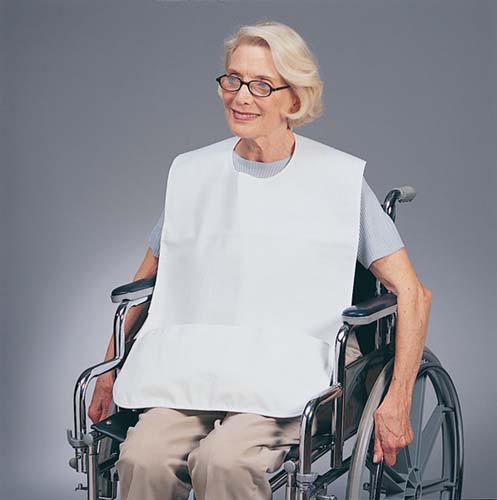 Barrier Bib With Catch Pocket 18 W X 30 L   All Care Store