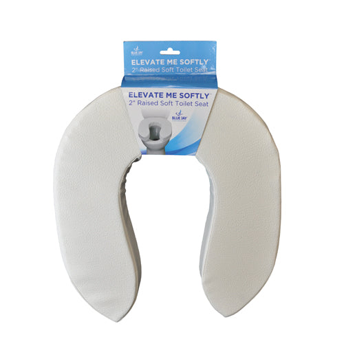 Elevate Me Softly Blue Jay 2  Raised Soft Toilet Seat - All Care Store 