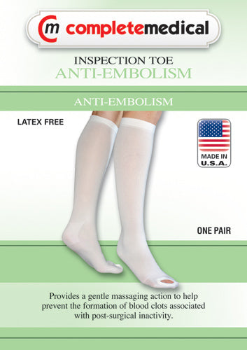 Anti-Embolism Stockings Xl/Lng 15-20mmHg Below Knee  Open Toe - All Care Store 