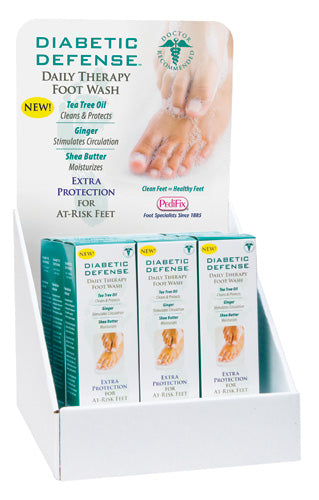 Diabetic Defense Daily Therapy Foot Wash Display - All Care Store 