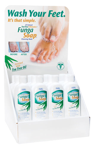 Fungasoap Tea Tree Ultimates 6oz Cleansing Wash Display - All Care Store 