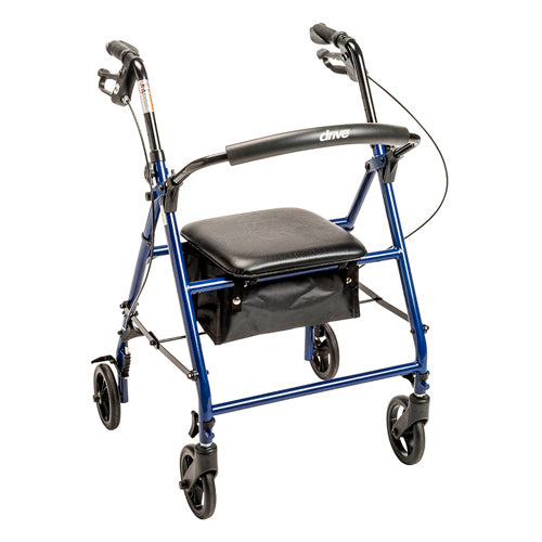 Rollator Steel Blue W/6  Whls Knocked-down - All Care Store 