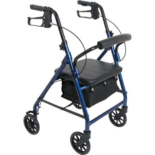 Rollator Junior Aluminum 6 Wheels Blue - All Care Store 