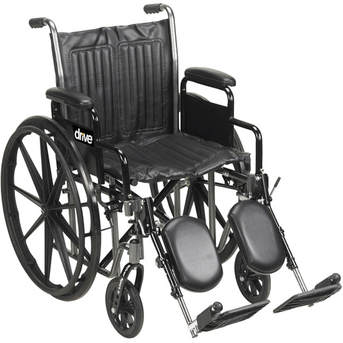 Wheelchair 16  Dual Axle Detachable Full Arms  Elr's - All Care Store 